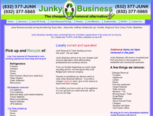 Tablet Screenshot of junkybusiness.com
